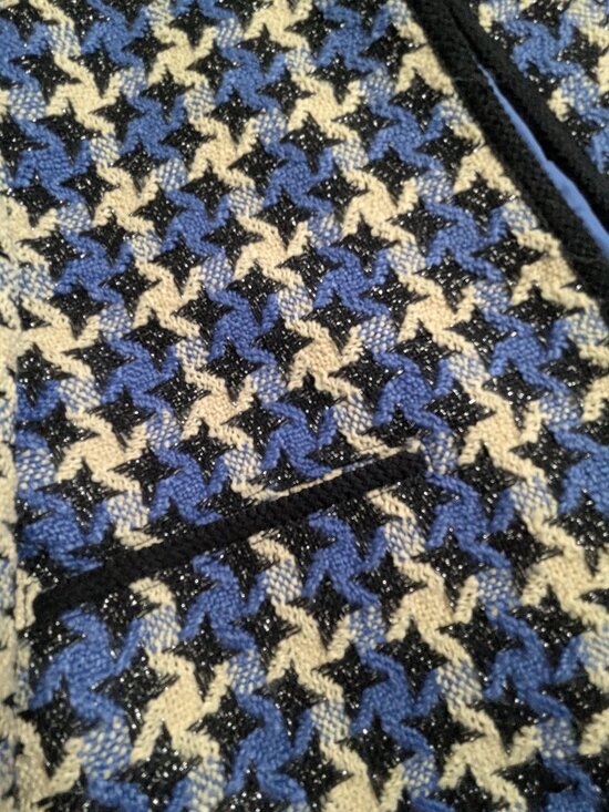 Sparkle Tweed Cropped Jacket Size M - Picture 8 of 10